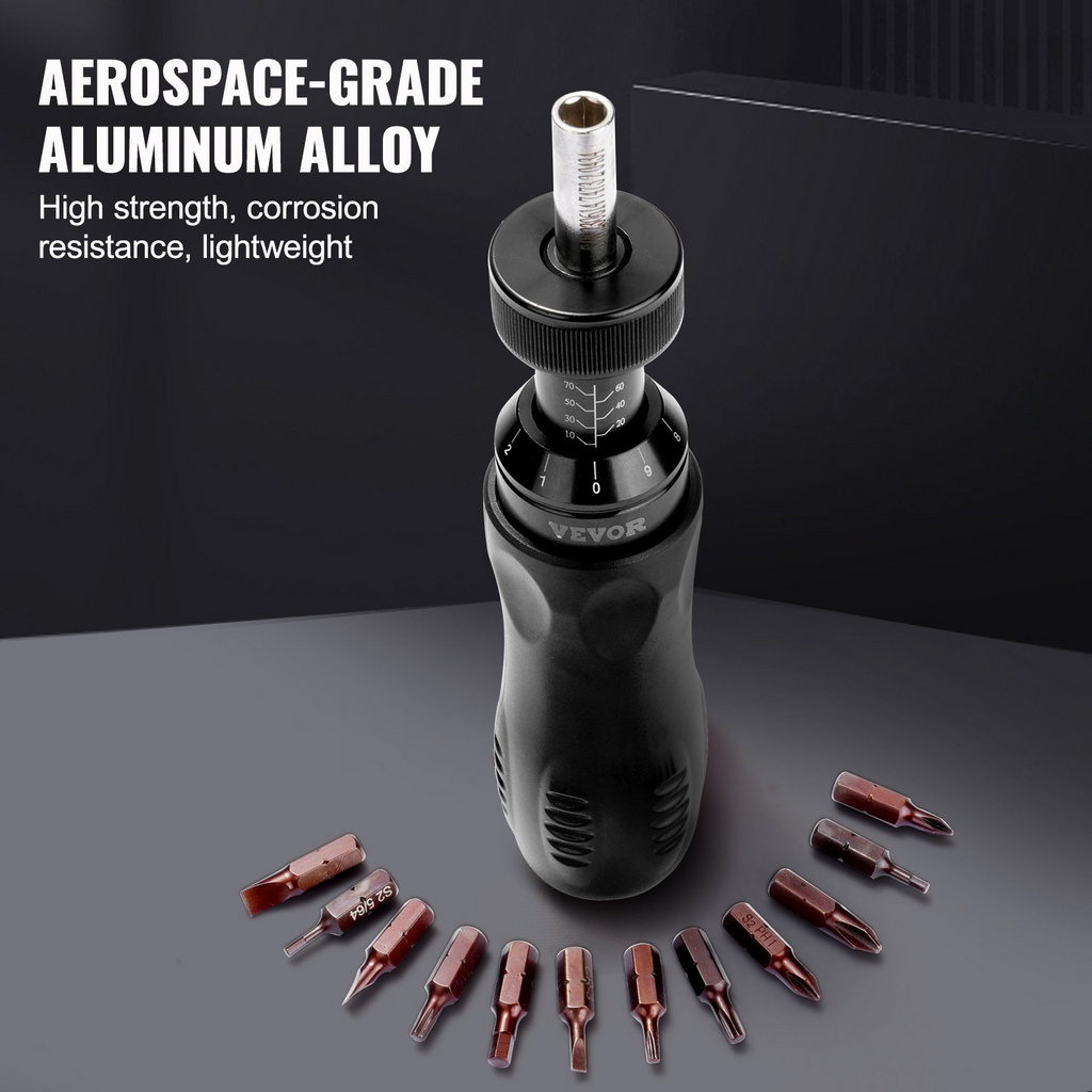Destornillador dinamométrico VEVOR de 1/4" llave dinamométrica