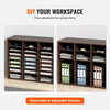Organizadores de literatura VEVOR,  24 compartimentos con estantes ajustables, clasificador de literatura de madera de 29 x 12 x 24,4 pulgadas