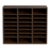 Organizadores de literatura VEVOR,  24 compartimentos con estantes ajustables, clasificador de literatura de madera de 29 x 12 x 24,4 pulgadas