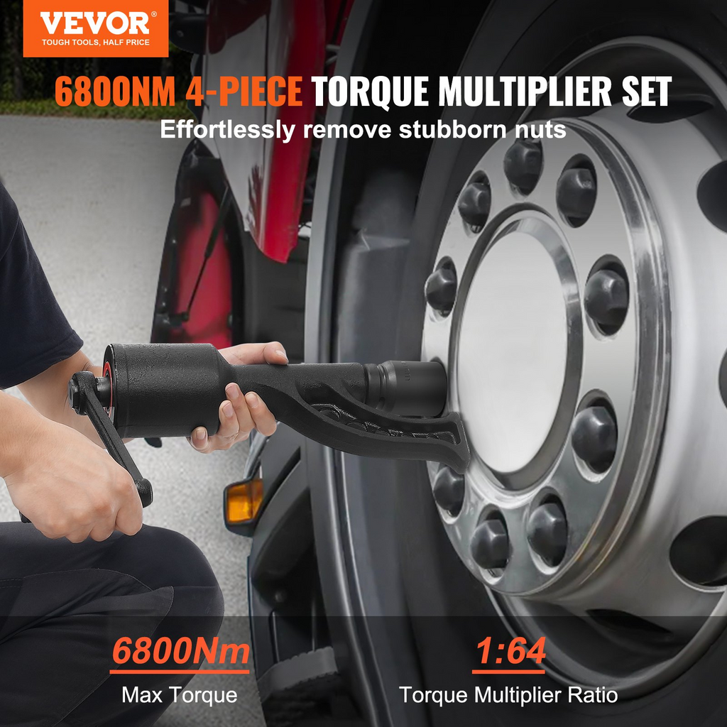 VEVOR - Multiplicador de torsión llave para tuercas de seguridad con accionamiento de 1 pulgada
