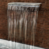 Fuente de piscina VEVOR de acero inoxidable con cascada y conector de tubería rectangular para jardín y exterior (11,8")