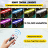 Fuente de piscina VEVOR de acero inoxidable con cascada de 59,4" x 4,5" x 3,1" (ancho x profundidad x alto) con tira de luces LED