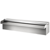 Fuente de piscina VEVOR de acero inoxidable con cascada de 30 x 11,4 x 7,9 cm (ancho x profundidad x alto) con tira de luces LED