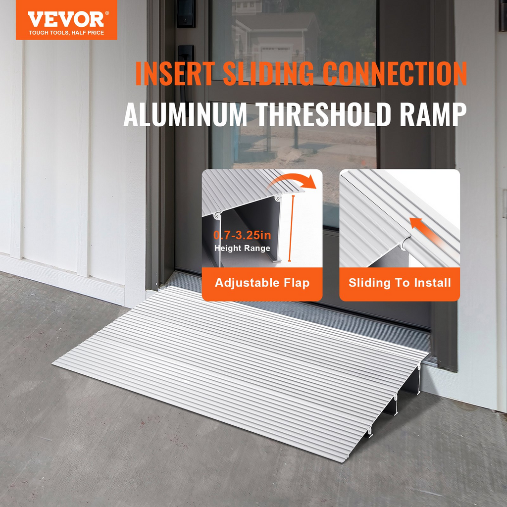 Rampa para umbral de puerta VEVOR elevación de 3" capacidad de carga de 800 lb