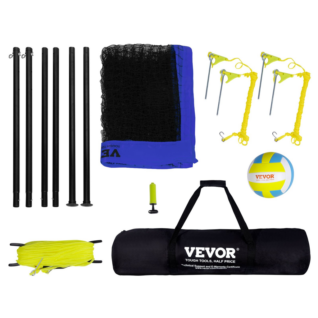 VEVOR Sistema de red de voleibol portátil para exteriores
