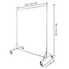 VEVOR estante para pintura ajustable de 1,5 a 2,1 m con 8 ganchos y 4 ruedas giratorias