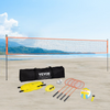 VEVOR Juego de voleibol y bádminton portátil para exteriores