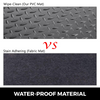 VEVOR Alfombrillas para garaje 2 rollos 17 x 3,6 pies 2,5 mm de grosor color negro de PVC para debajo del coche