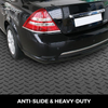 VEVOR Alfombrillas para garaje 2 rollos 17 x 3,6 pies 2,5 mm de grosor color negro de PVC para debajo del coche