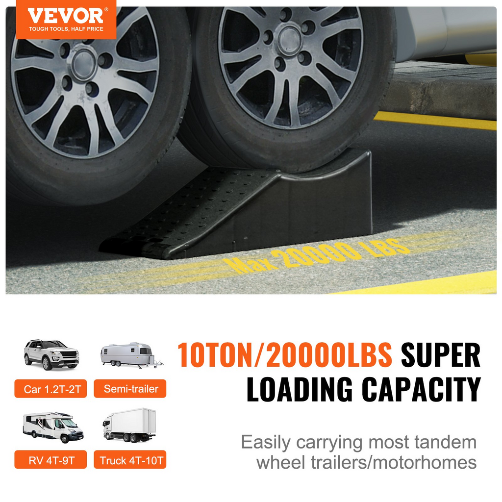 Rampa de servicio para automóviles VEVOR capacidad de carga de 20 000 lb/10 toneladas