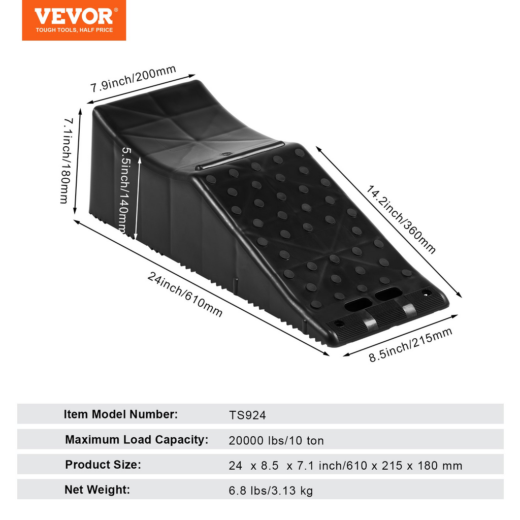 Rampa de servicio para automóviles VEVOR capacidad de carga de 20 000 lb/10 toneladas