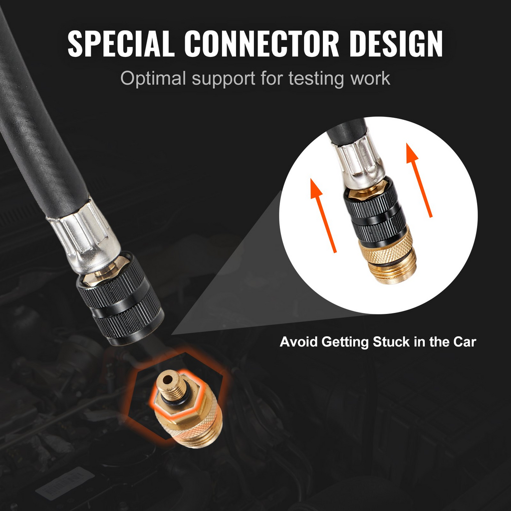 Kit adaptador de comprobador de compresión VEVOR 9 piezas preciso de 0 a 300 psi