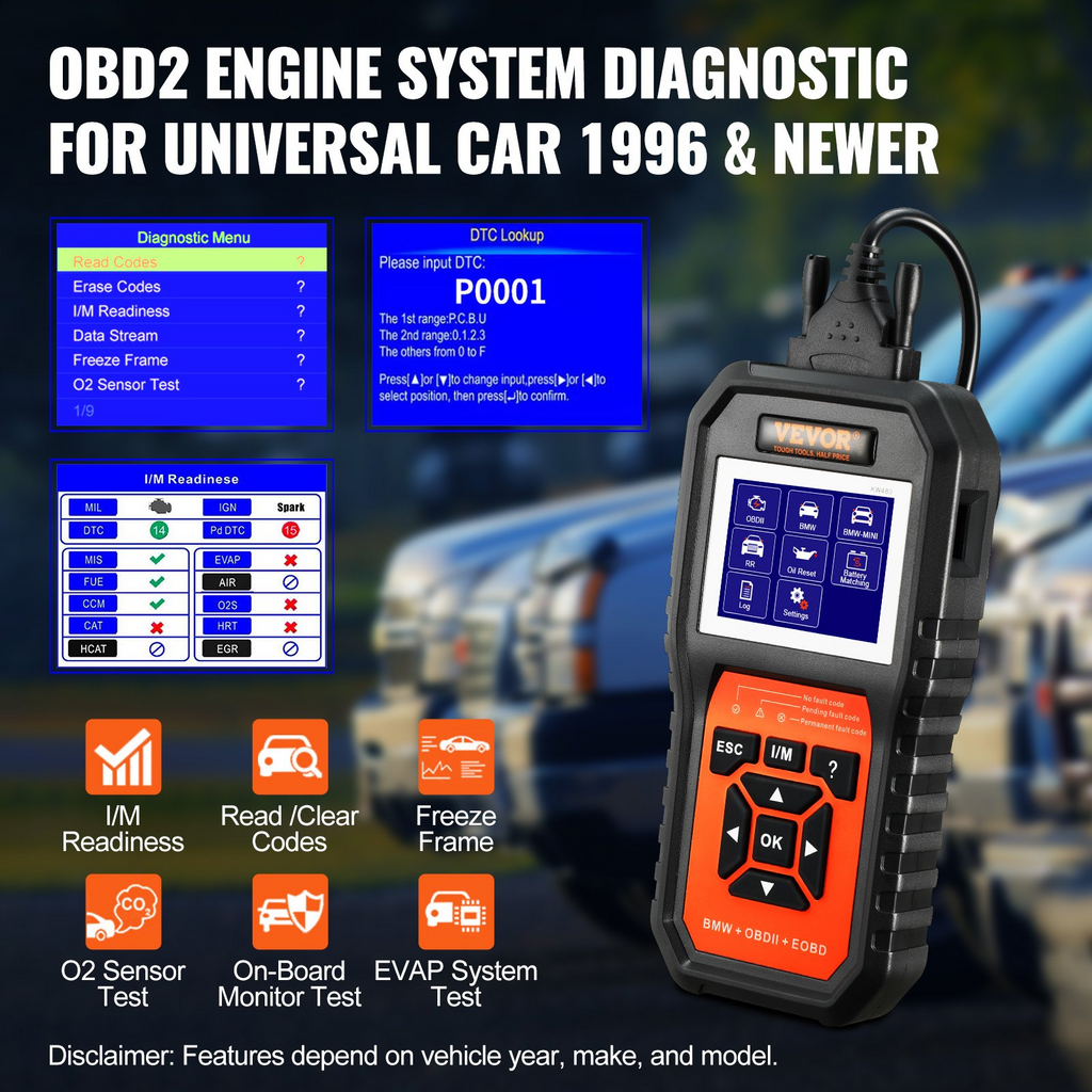 Herramienta de diagnóstico OBD2 para BMW VEVOR para BMW/Mini/Rolls-Royce