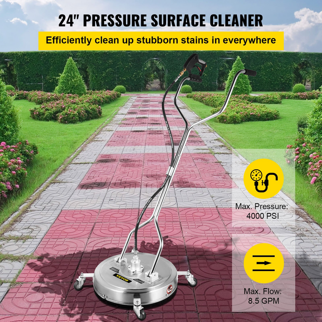 Limpiador de superficies con hidrolavadora VEVOR 23'' presión máxima de 4000 PSI
