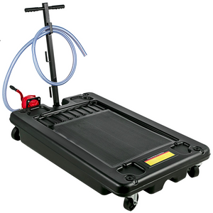 Bandeja de drenaje de aceite portátil VEVOR con bomba de 64 l de 17 galones con manguera de 8 pies para SUV