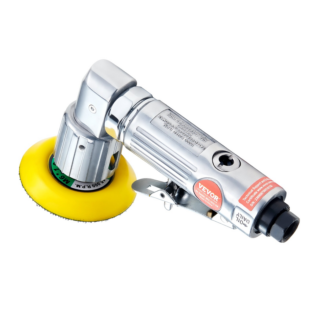 Lijadora neumática orbital VEVOR de 1/2/3 pulgadas 15000 RPM con kit de 58 piezas para carrocería