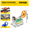 VEVOR Máquina cortadora automática de cintas en caliente y en frío 440 W 350 °C  100 mm