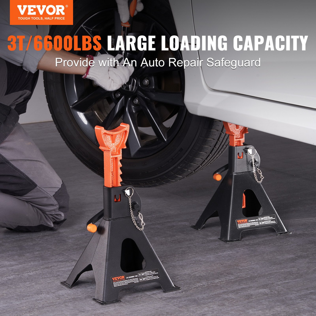 Soportes para gatos para automóvil con capacidad de 3 toneladas (6000 lb)