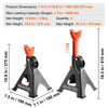 Soportes para gatos para automóvil con capacidad de 3 toneladas (6000 lb)