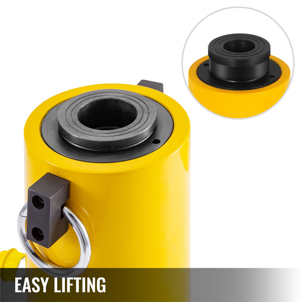 Cilindro hidráulico de 2 pulgadas VEVOR 60T 50 mm (60T, 2 pulgadas, hueco)