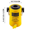 Cilindro hidráulico de 2 pulgadas VEVOR 60T 50 mm (60T, 2 pulgadas, hueco)