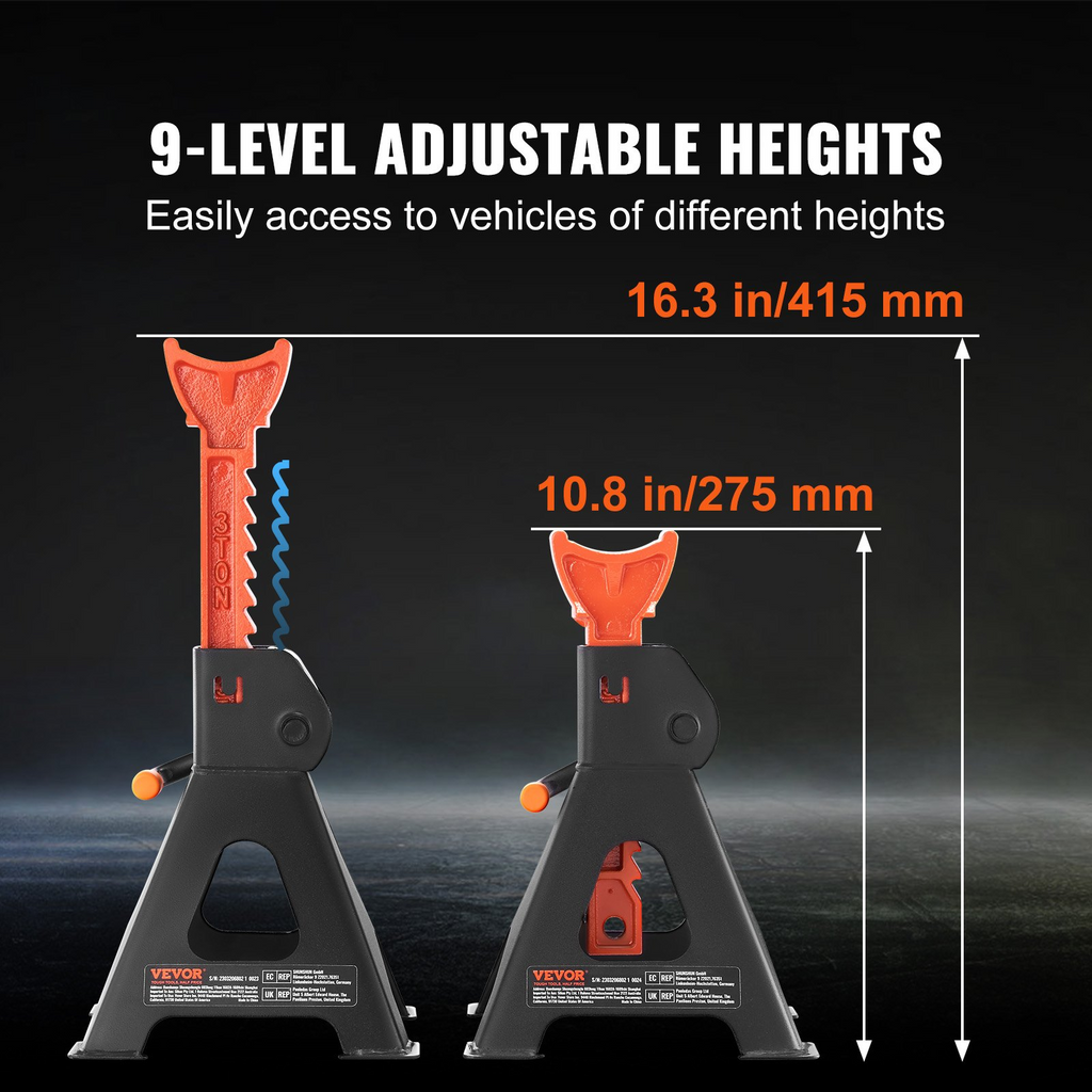 VEVOR - Soportes para gatos para coche con capacidad de 3 toneladas (6000 lb)