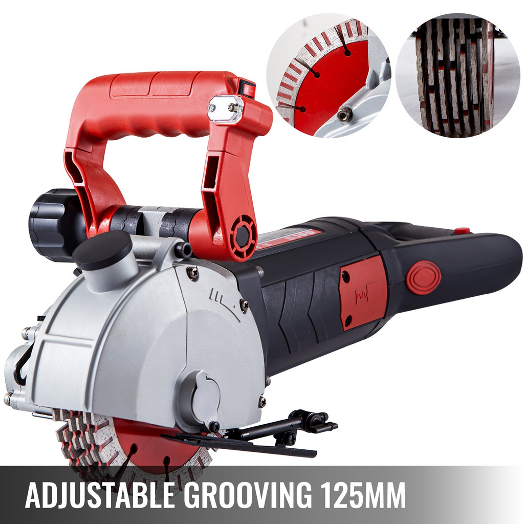 VEVOR 4800W máquina cortadora de ranuras 42 mm de ancho de corte 41 mm de profundidad de corte