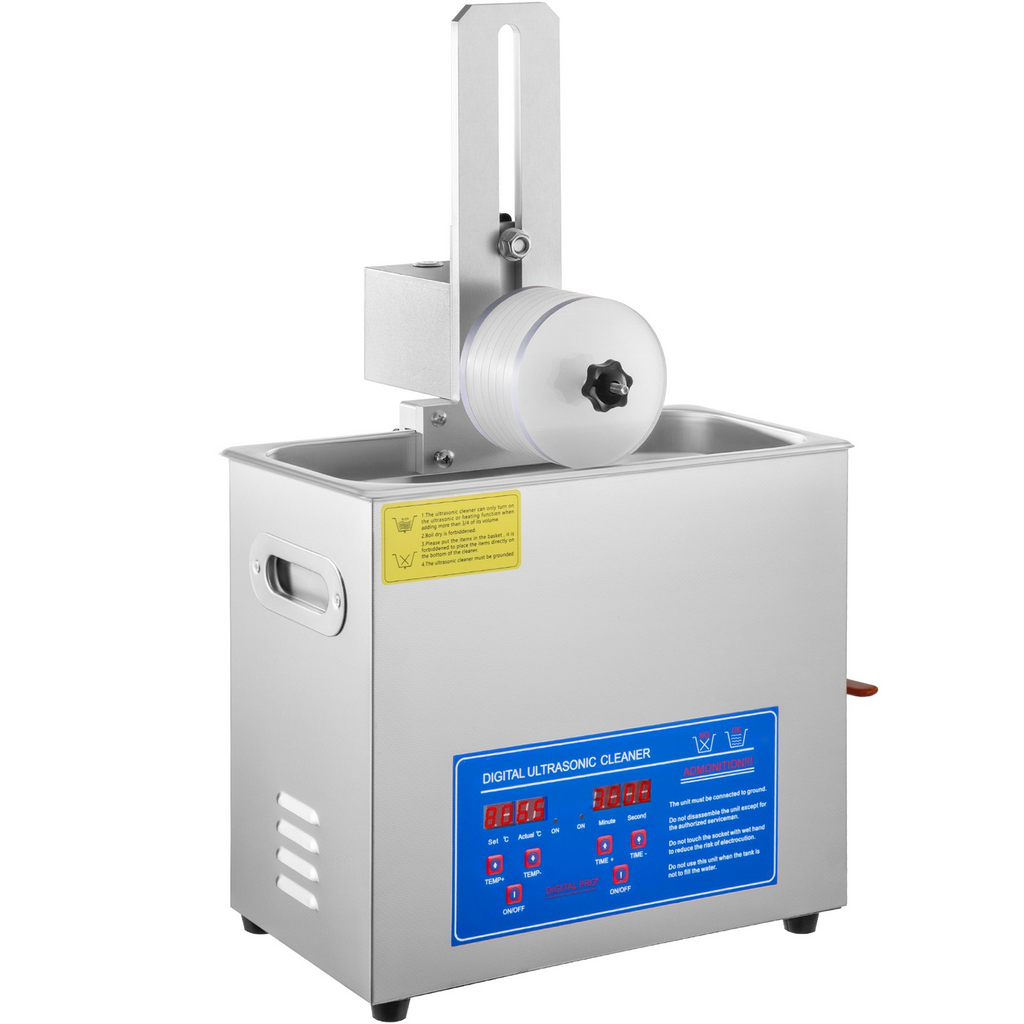 Limpiador ultrasónico VEVOR de 6 l limpiador ultrasónico de vinilo de 7 a 12 pulgadas de 8 discos 180 W