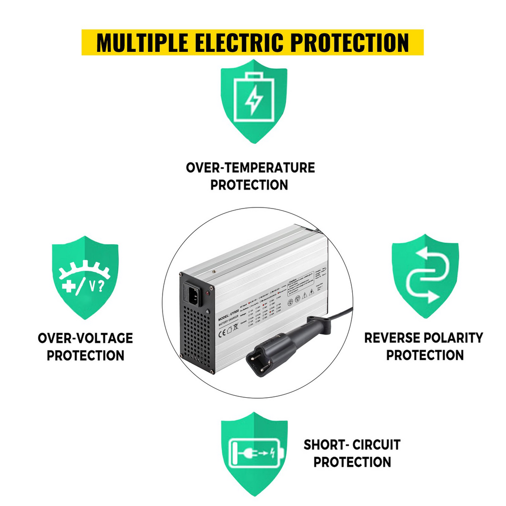 Cargador de batería para carrito de golf VEVOR de 48 voltios y 15 amperios con G29 Drive/LED