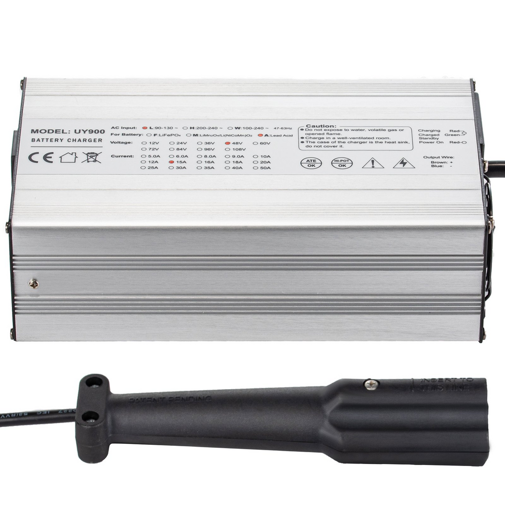 Cargador de batería para carrito de golf VEVOR de 48 voltios y 15 amperios con G29 Drive/LED