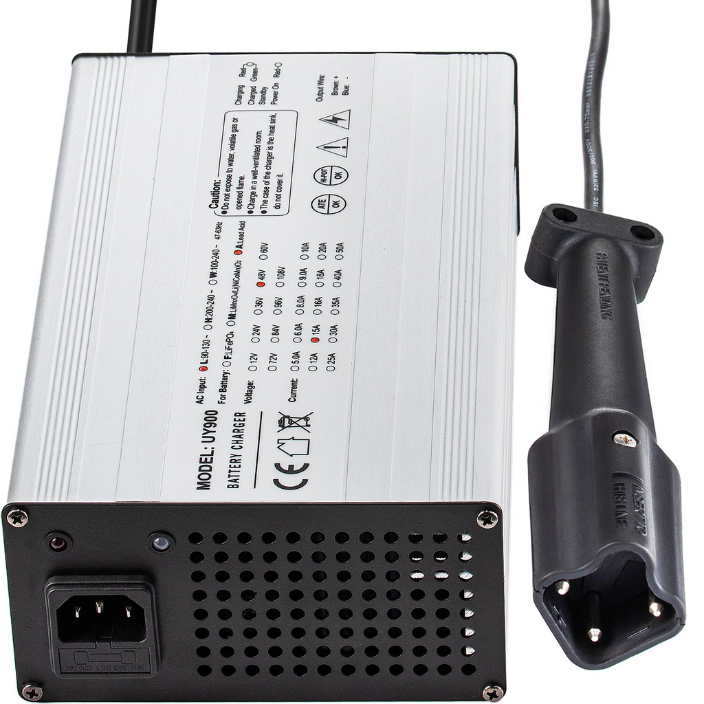 Cargador de batería para carrito de golf VEVOR de 48 voltios y 15 amperios con G29 Drive/LED