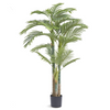 Palmera artificial de caña dorada 6,5 pies de alto de polietileno y protección antivuelco