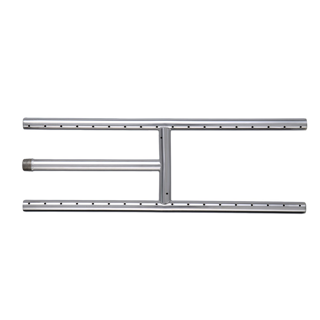 Fogón empotrable de 6 x 18 pulgadas rectangular de acero inoxidable a gas natural y propano