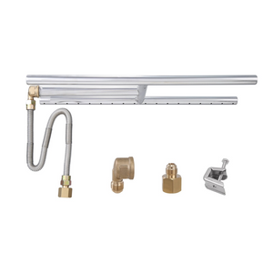 Fogón empotrable de 6 x 18 pulgadas rectangular de acero inoxidable a gas natural y propano