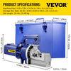 Cortadora de varillas de refuerzo eléctrica VEVOR de 1,7 KW y 110 V con hoja de acero de aleación ajustable