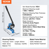 Cizalla manual para placas VEVOR de 8" para procesamiento de láminas de metal cortadora de sobremesa HS-8 con material Q235 para trabajos manuales con acero grueso