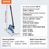 Cizalla manual para placas VEVOR de 12" para procesamiento de láminas de metal cortadora de sobremesa HS-12 con material Q235 para trabajos manuales con acero grueso