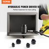 Kit de punzón hidráulico VEVOR para perforar agujeros con 4 matrices de 1/2" 3/4" 1" 1-1/4"