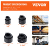 Kit de punzón hidráulico VEVOR para perforar agujeros con 4 matrices de 1/2" 3/4" 1" 1-1/4"