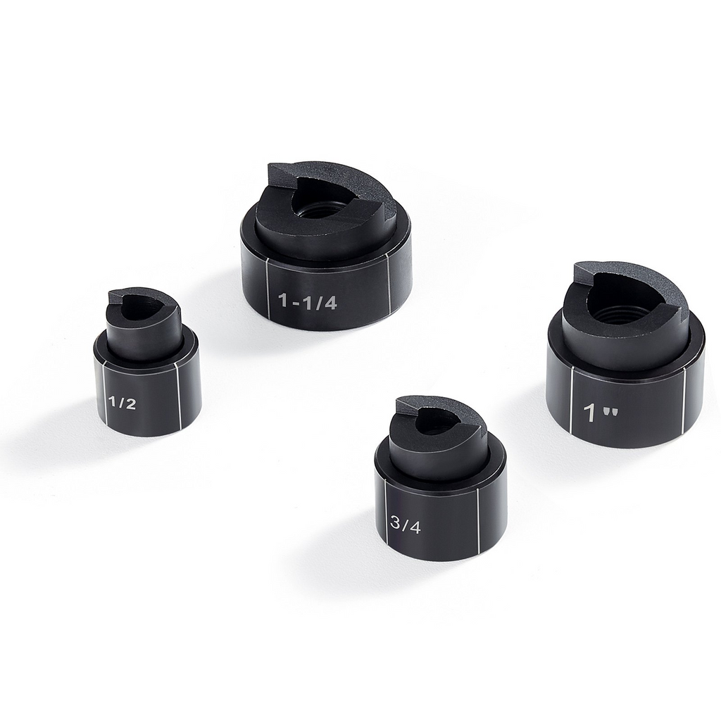 Kit de punzón hidráulico VEVOR para perforar agujeros con 4 matrices de 1/2" 3/4" 1" 1-1/4"
