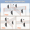 Red de voleibol de 4 vías VEVOR altura ajustable
