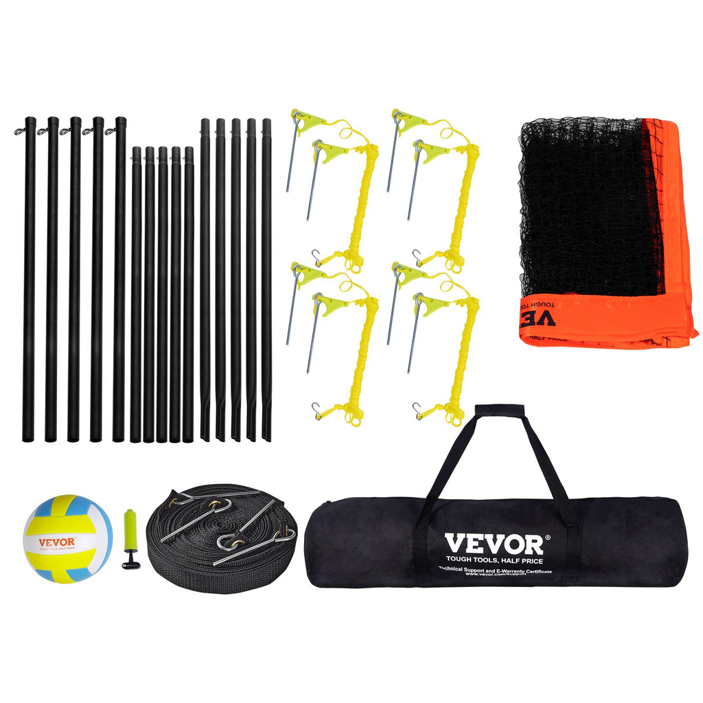 Red de voleibol de 4 vías VEVOR altura ajustable