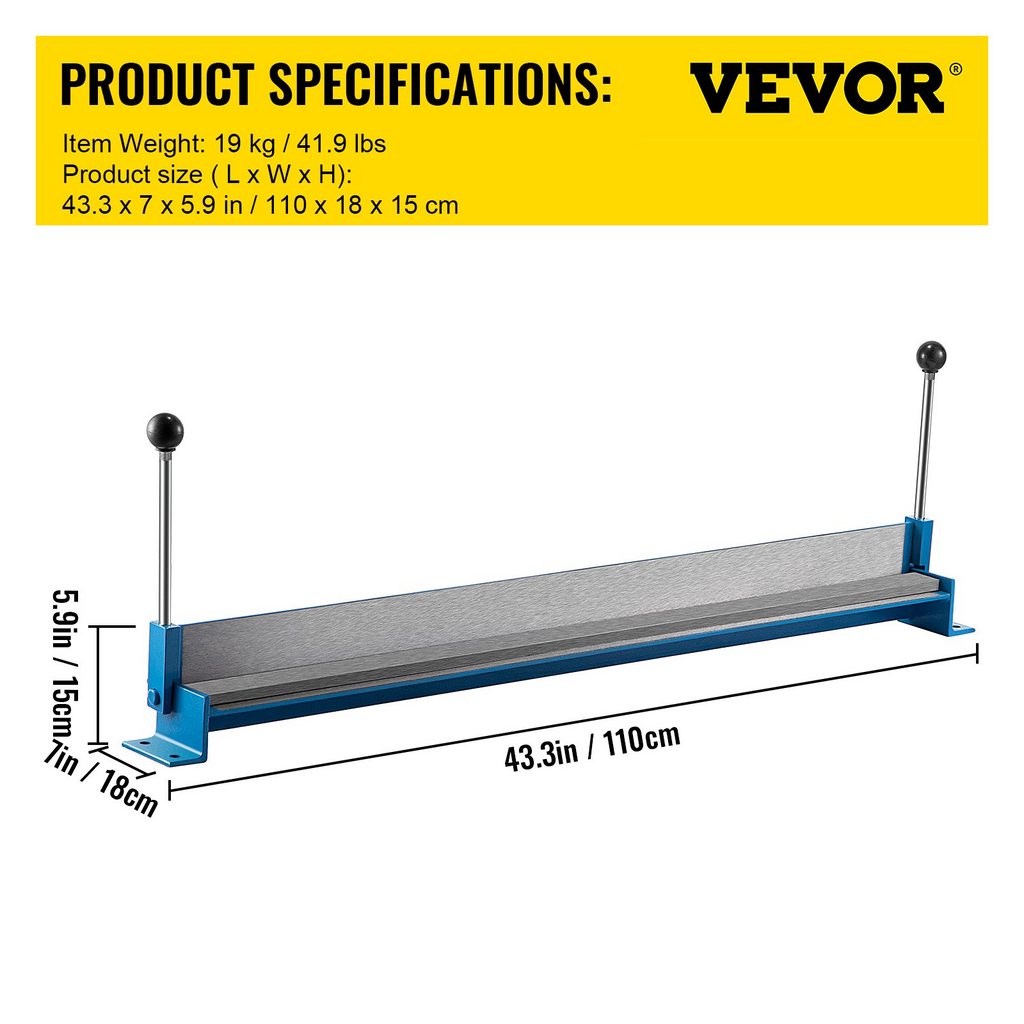 Dobladora de chapa VEVOR de 36 pulgadas de 910 mm de longitud
