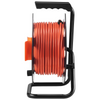 VEVOR - Carrete de cable de extensión de 100 pies con 4 tomas de corriente y cubierta antipolvo cable de alimentación SJTOW de 12 AWG
