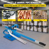 Dobladora de metal compacta VEVOR de 1" a 3" con plegadora de barras planas y 7 matrices