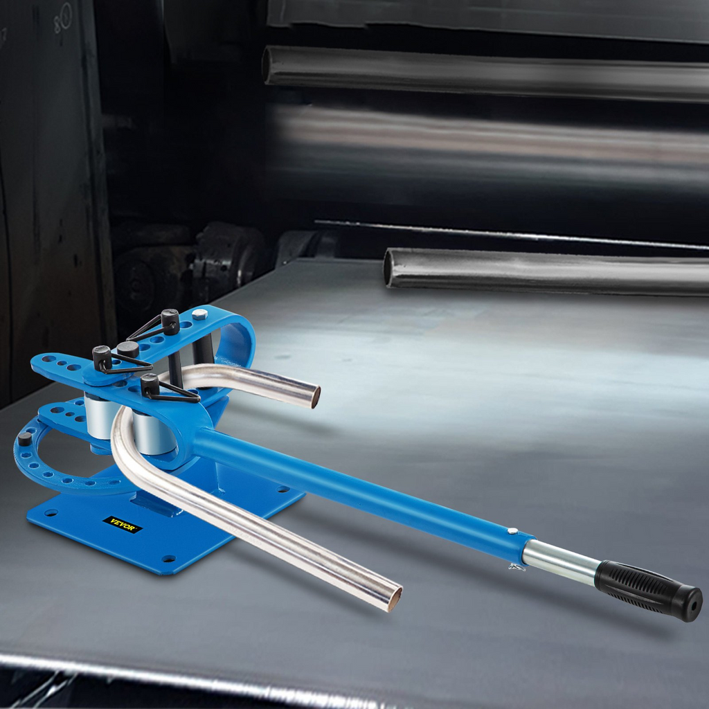 Dobladora de metal compacta VEVOR de 1" a 3" con plegadora de barras planas y 7 matrices