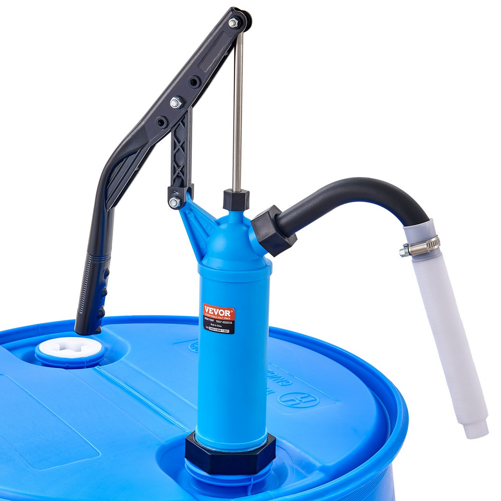 Bomba de tambor VEVOR 9,5 oz por carrera se adapta a tambores de 5 a 55 galones con conjunto de tubo de succión de 3 secciones y manguera