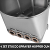 VEVOR 4 Jet 3Hp Pulverizador de estuco Pulverizador de yeso