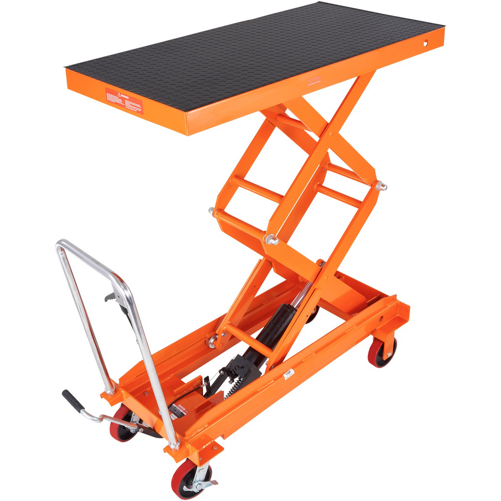 Mesa elevadora hidráulica VEVOR capacidad de 1760 lb altura de elevación de 59"