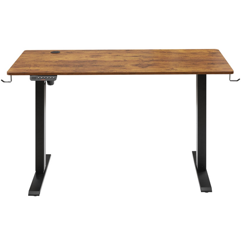 Escritorio de altura ajustable VEVOR, 1,2 m x 0,6 m, escritorio eléctrico de pie con 3 modos de teclas, tablero de escritorio de una sola pieza.